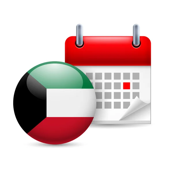 Икона национального дня в Кувейте — стоковый вектор