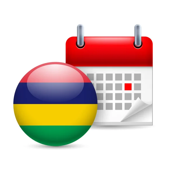 Ikonen för Nationaldagen i mauritius — Stock vektor