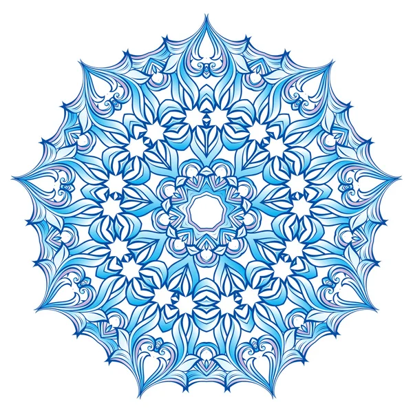 Flocons de neige bleus sur fond blanc. Design pour xsmas — Image vectorielle