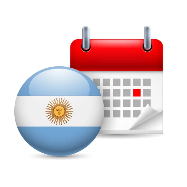 Icon of national day in argentina — Stock Vector