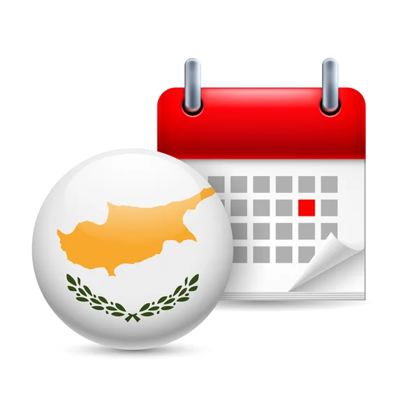 Icon of national day in cyprus — Stock Vector