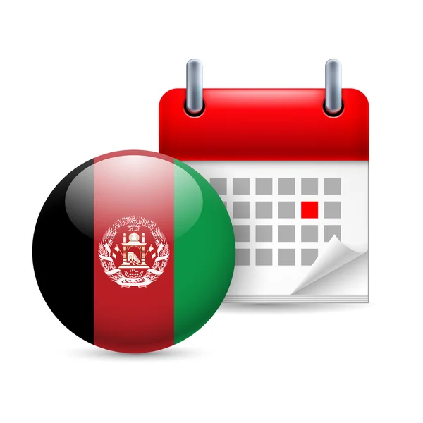 Icon of national day in afghanistan — Stock Vector