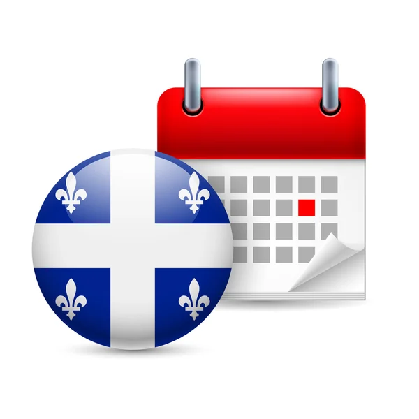 Icon of national day in quebec — Stock Vector