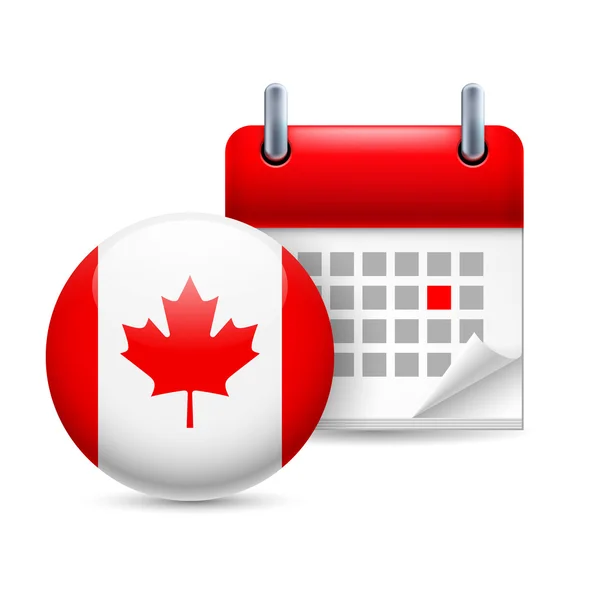 Icon of national day in canada — Stock Vector