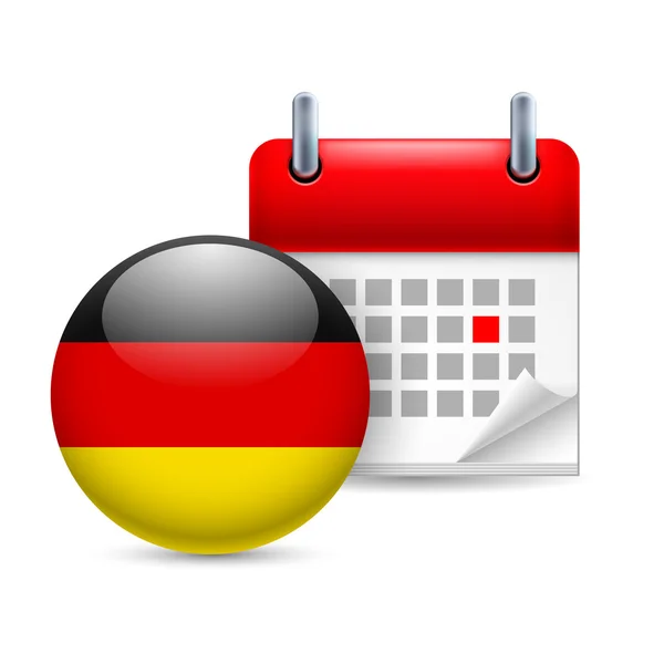 Icon of national day in germany — Stock Vector