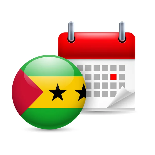 Icon of national day in sao tome and principe — Stock Vector