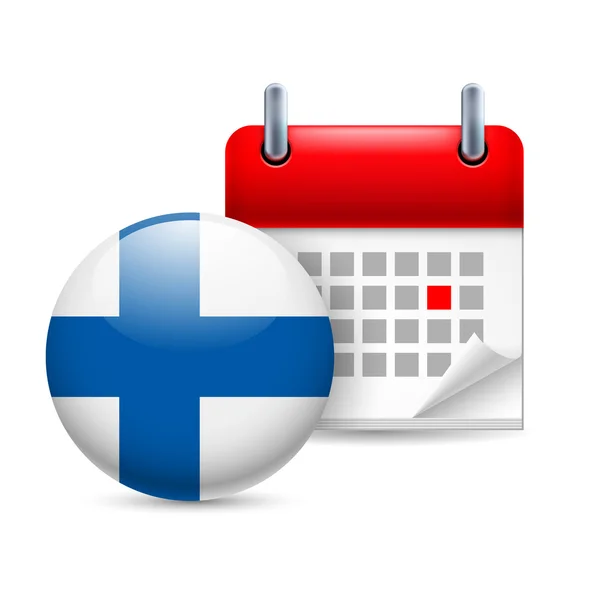 Значок Національний день у Фінляндії — стоковий вектор