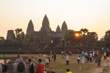 Sunrise Angkor Wat, Kamboçya Siem biçmek