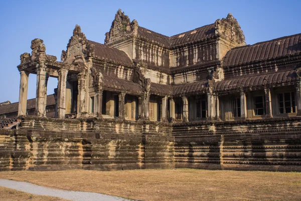 Angkor wat templo en cambodia. — Foto de Stock