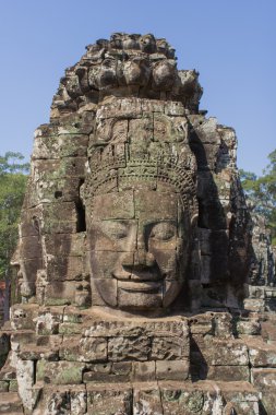 angkor bayon tapınak kuleleri kafasına taş thom, cambodia
