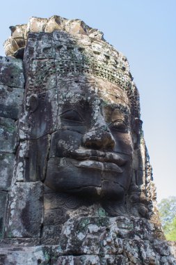angkor bayon tapınak kuleleri kafasına taş thom, cambodia