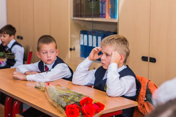 Septiembre primero-el día del conocimiento en Rusia . —  Fotos de Stock