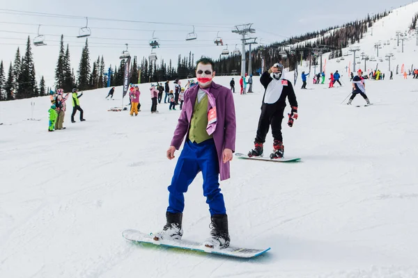 Sheregesh Regio Kemerovo Rusland April 2021 Grelka Fest Een Sport — Stockfoto