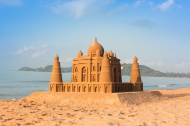 Taj Mahal made of sand clipart