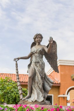 Statue of an angel. clipart