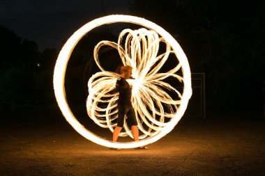 Yangın-adam eylem gösterisi