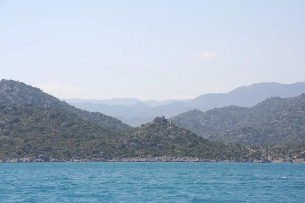 Morze Śródziemne krajobraz — Zdjęcie stockowe