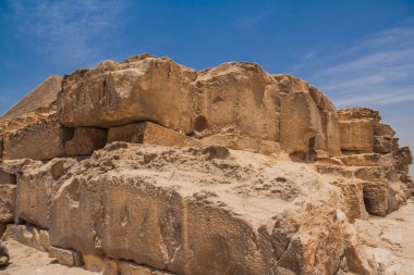 Giza antik kalıntıları.