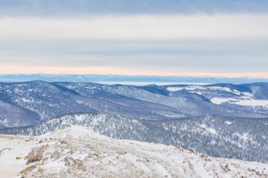 Dağı kış manzarası.