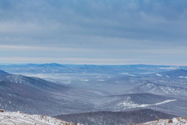 Dağı kış manzarası.