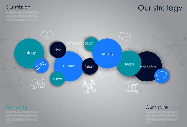 Infografica di business vettoriale — Vettoriale Stock