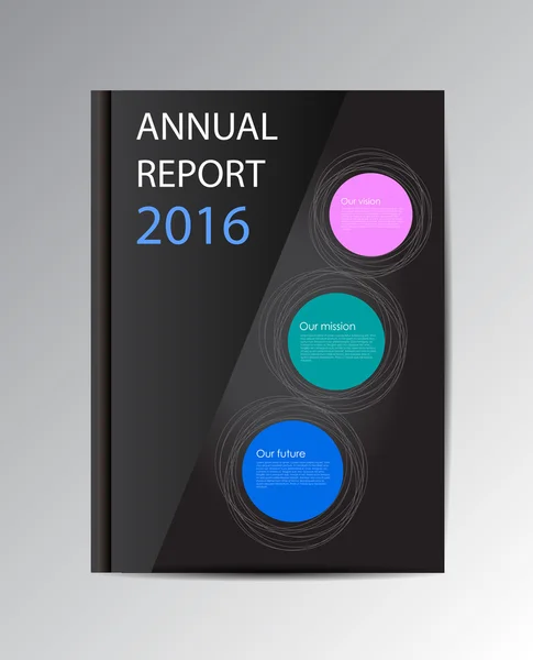 Vector årsrapport 2016 — Stock vektor