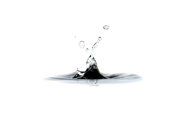Kapka vody a stříknutí — Stock fotografie