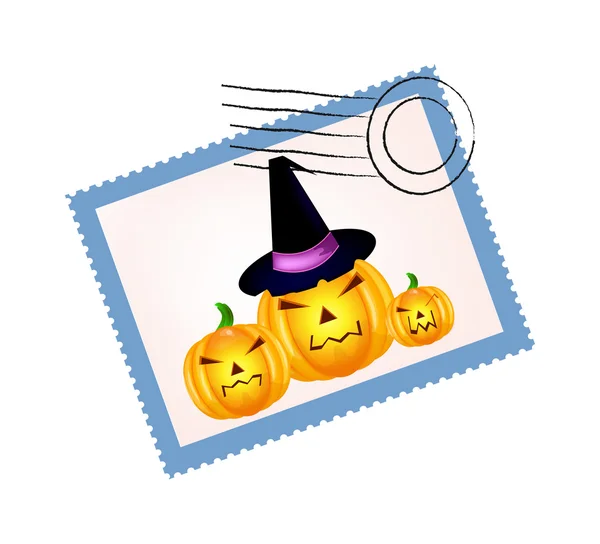 Timbre Halloween — Image vectorielle