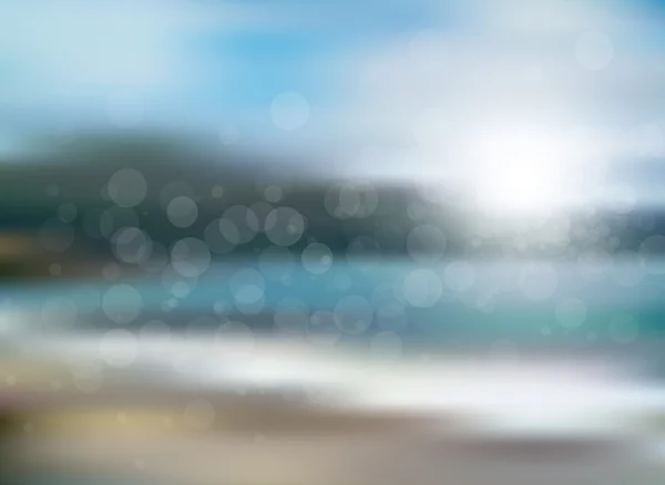 Zomervakantie tropische strand achtergrond — Stockvector