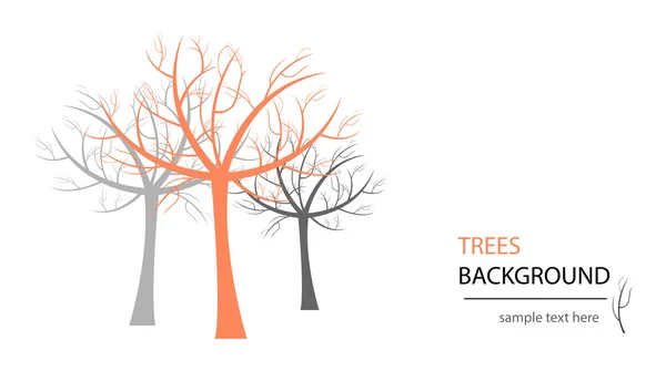 Vektor träd bakgrund — Stock vektor