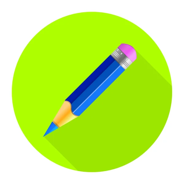 Vector icono de lápiz — Vector de stock