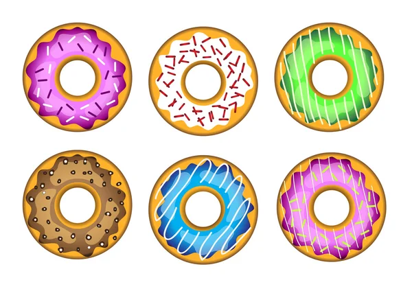 Vector läckra donuts — Stock vektor