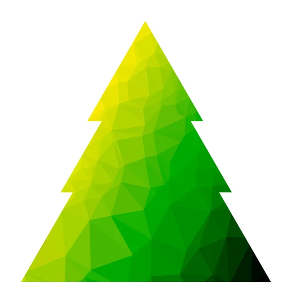 Векторная многоугольная елка — стоковый вектор