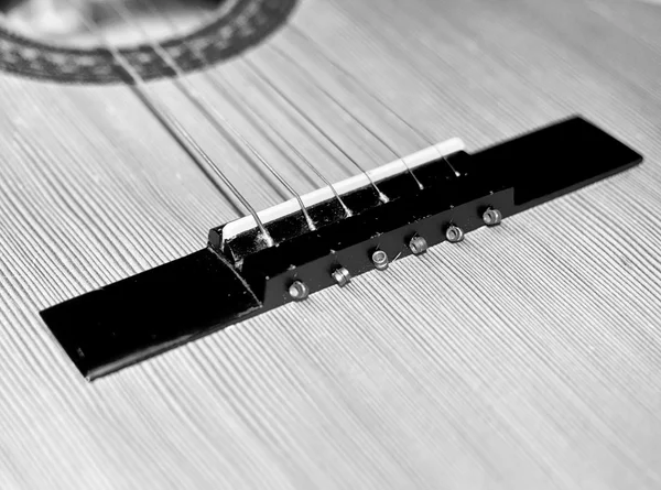 Detalj av en gitarr — Stockfoto