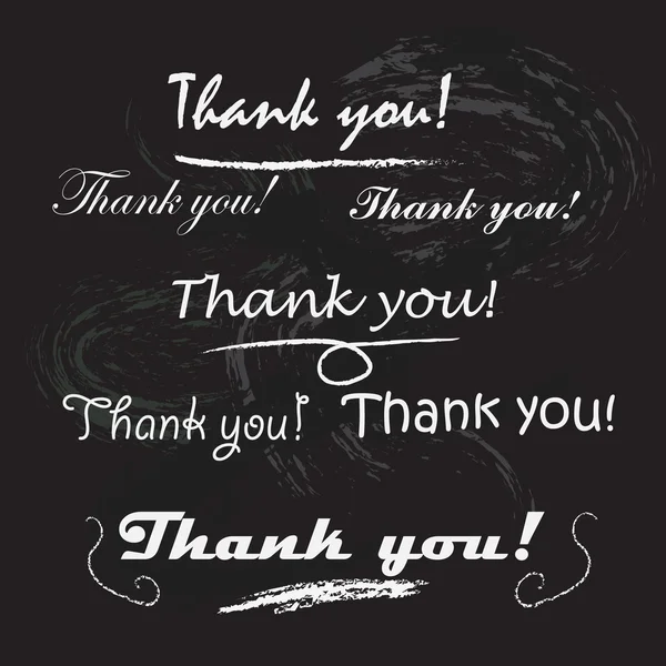 Thank you lettering. — Stock Vector