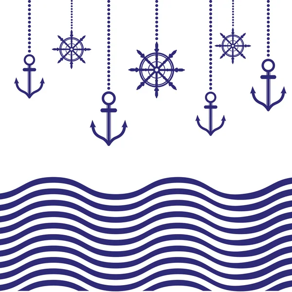 Nautical Template — Stock Vector