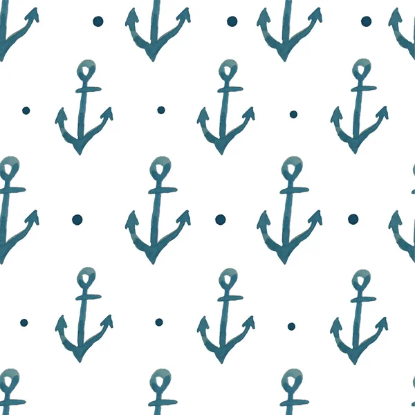 Pattern with anchors — Stock Photo, Image