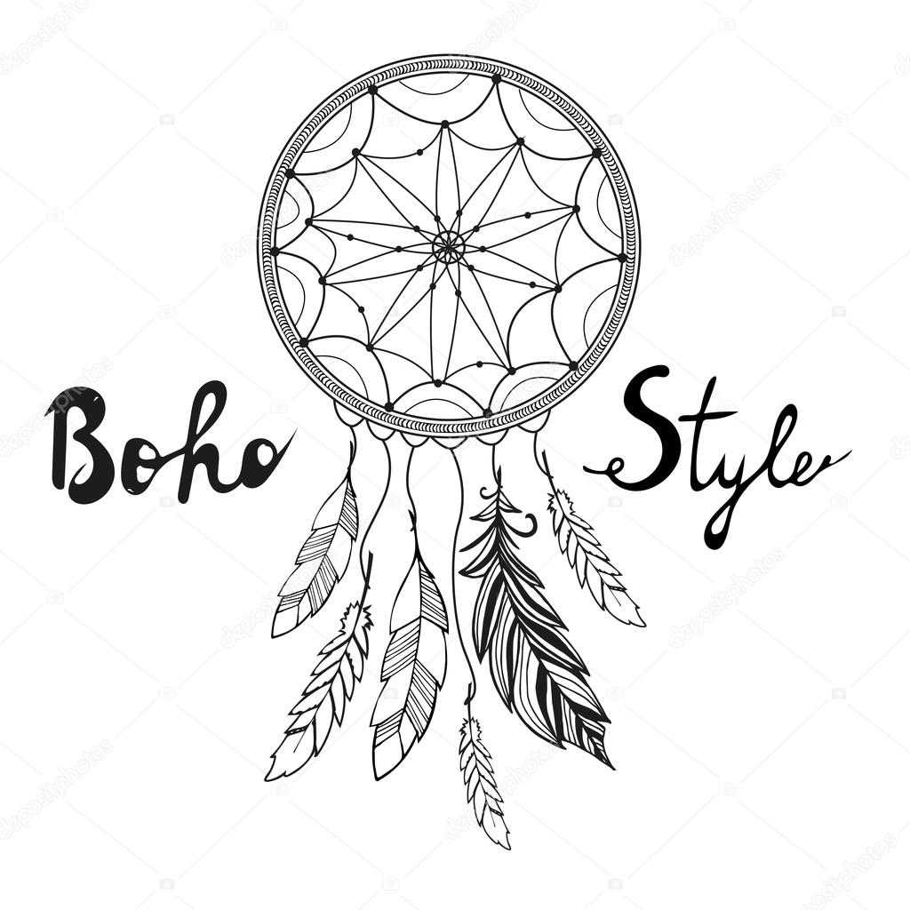 Indian Dream catcher. Boho style