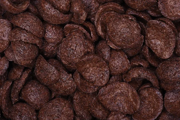Close up van chocolade cornflakes — Stockfoto