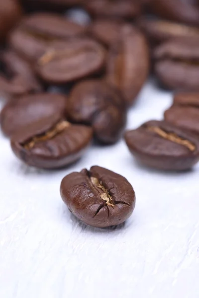 Closeup of coffee grains — Stock Photo, Image