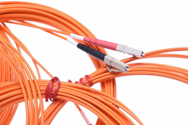 Patchcords οπτικών ινών Lc — Φωτογραφία Αρχείου