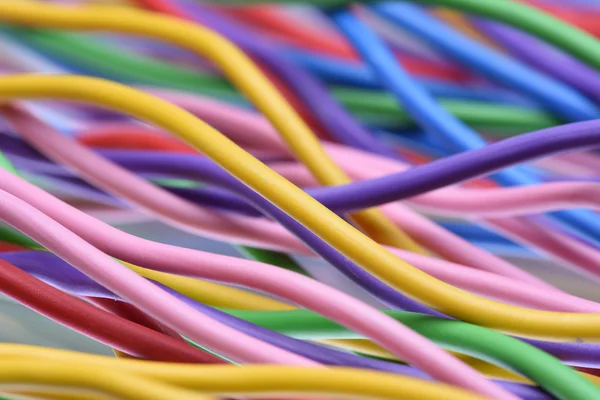 Macro de los cables de telecomunicaciones —  Fotos de Stock
