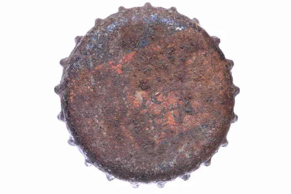 Single rusty bottle cap — Stock Photo, Image