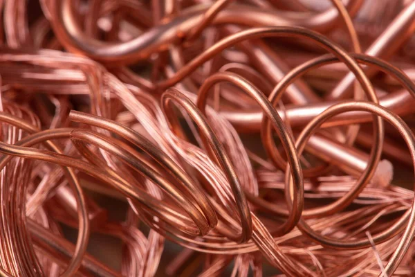 Scrap Copper Wire Raw Materials — Stock Photo, Image