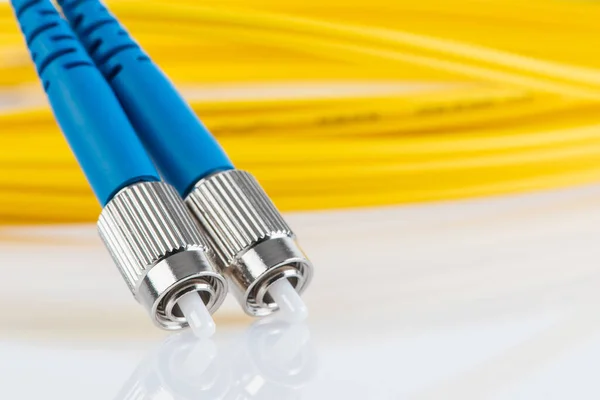 Fiber Optic Single Mode Patch Cord — Stock Photo, Image