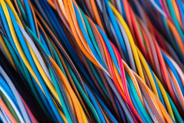 Colored electrical and telecommunication cables