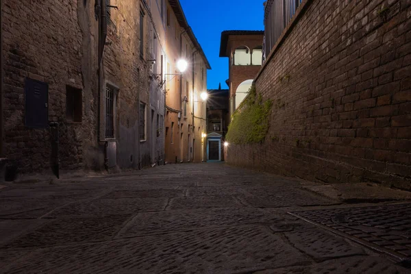 Street Night Siena Italy — Stock Photo, Image