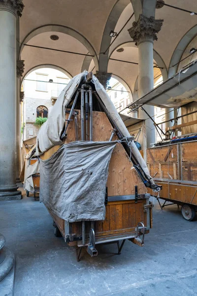 Chiuso Stand Mercatino Nel Centro Storico Firenze — Foto Stock