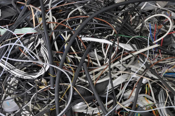 废电缆 — 图库照片
