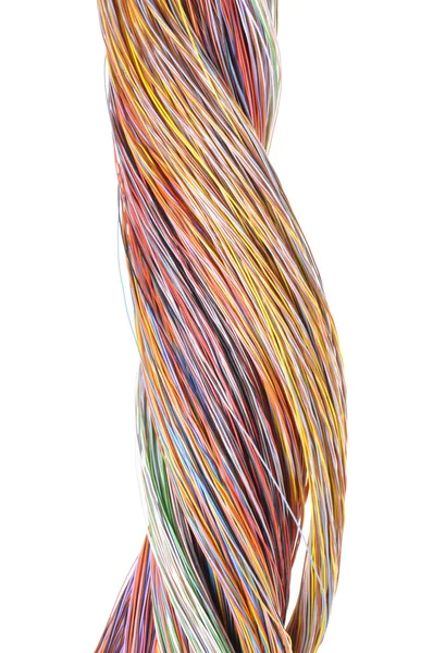 Multicolored computer network cable — Stock Photo, Image